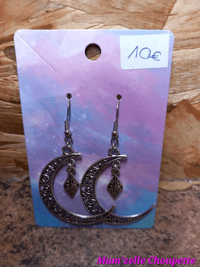 Boucles d'oreilles lunes